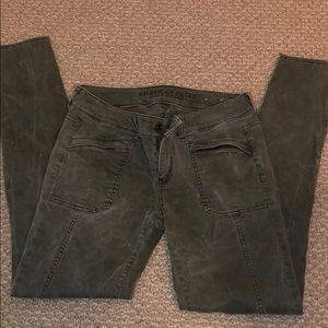 American Eagle, slightly acid wash green jegging